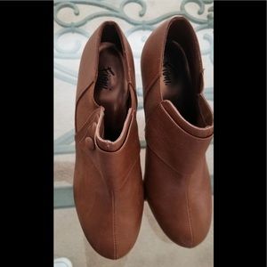 Camel colored ankle booties